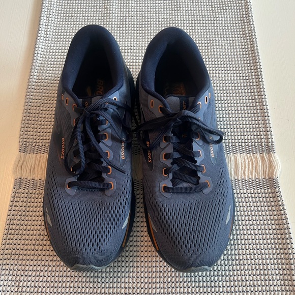 Brooks Ghost 15 Shoes Mens Size 9.5 Blue Navy Running Sneakers Athletic Comfort - Picture 3 of 11